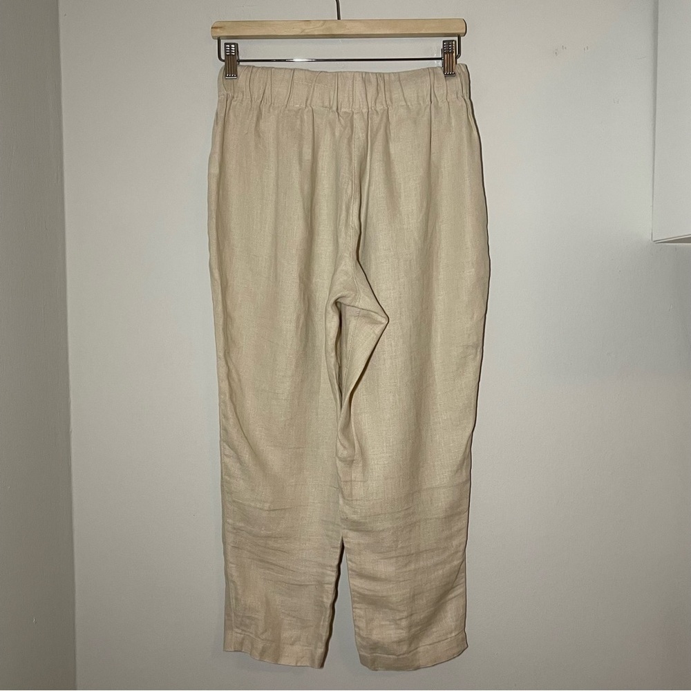 NAIF Beige Drawstring Straight-Leg Pants - Picture 6 of 6